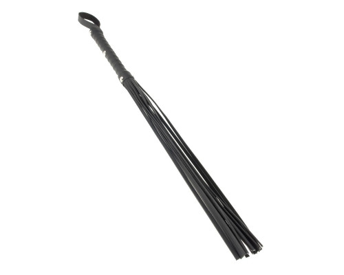 Заказать Чёрная плетка Deluxe Cat O  Nine - 62 см.
