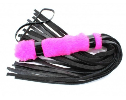 Заказать Нежная плеть с розовым мехом BDSM Light - 43 см.