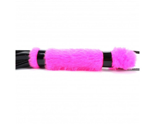 Заказать Нежная плеть с розовым мехом BDSM Light - 43 см.