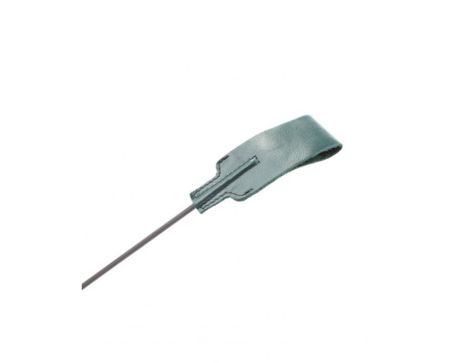 Заказать Изумрудный кожаный стек с петлёй на ручке - 37 см.