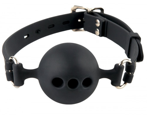 Заказать Силиконовый кляп-шар с отверстиями для дыхания Silicone Breathable Ball Gag Small