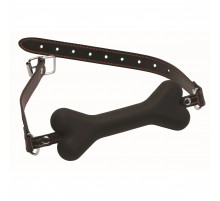 Черный кляп в форме косточки Hound Adjustable Dog Bone Gag