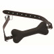 Заказать Черный кляп в форме косточки Hound Adjustable Dog Bone Gag