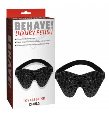 Черная маска на глаза Behave