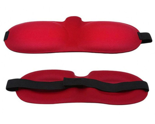 Красная глухая маска на резинке