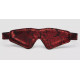 Заказать Двусторонняя красно-черная маска на глаза Reversible Faux Leather Blindfold