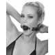 Заказать Черный кляп с дырочками Breathable Ball Gag