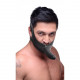 Заказать Черный кляп-страпон Masters Mini Face Fuck Strap-On - 14 см.
