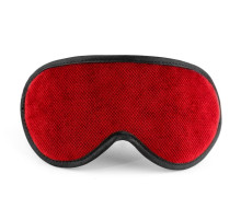 Красная сплошная маска на резиночке с черной окантовкой