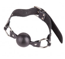 Кляп-шар на ремешках из натуральной кожи