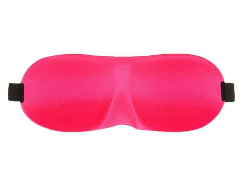 Розовая глухая маска на резинке