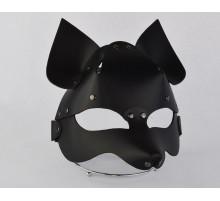 Черная кожаная маска  Лиса