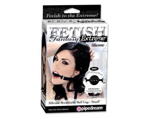 Заказать Силиконовый кляп-шар с отверстиями для дыхания Silicone Breathable Ball Gag Small