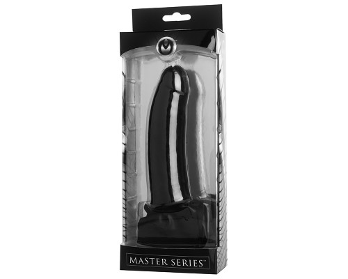 Заказать Черный кляп-страпон Masters Mini Face Fuck Strap-On - 14 см.