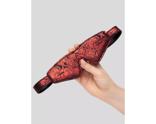 Заказать Двусторонняя красно-черная маска на глаза Reversible Faux Leather Blindfold