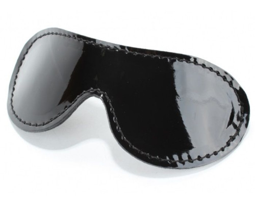 Заказать Чёрная лаковая маска на глаза