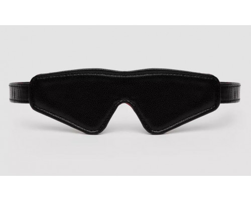 Заказать Двусторонняя красно-черная маска на глаза Reversible Faux Leather Blindfold