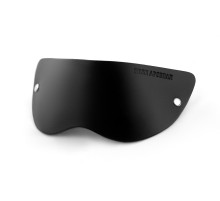 Черная плотная кожаная маска на глаза