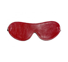 Двусторонняя красно-черная маска на глаза из эко-кожи