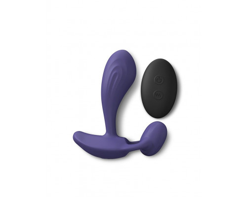 Заказать Темно-синий вибромассажер Witty P G Vibrator with Remote Control