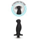 Заказать Черный анальный вибромассажёр Silicone Vibrating Prostate Massager 02 - 10,8 см.