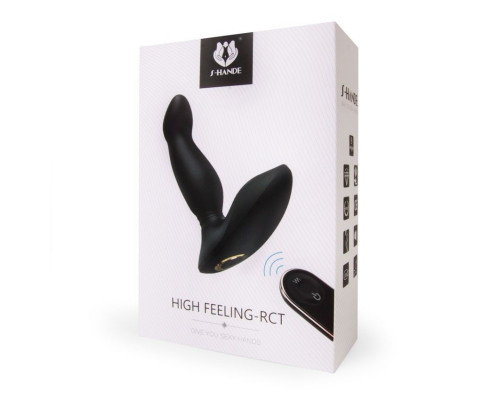 Заказать Черный массажер простаты High Feeling-RСT - 13,2 см.