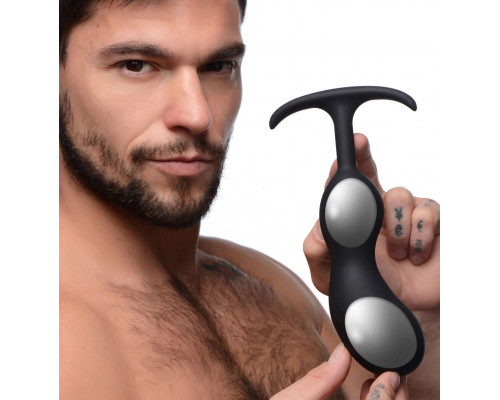Черный массажер простаты с утяжелителями Premium Silicone Weighted Prostate Plug XL - 20,8 см. Черный массажер простаты с утяжелителями Premium Silicone Weighted Prostate Plug XL - 20,8 см.