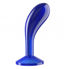 Синяя анальная втулка Flawless Clear Prostate Plug 6.0 - 15 см.