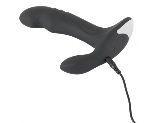 Заказать Черный вибромассажер простаты с функцией римминга Plug with Perineum Stimulator - 16,6 см. Заказать Черный вибромассажер простаты с функцией римминга Plug with Perineum Stimulator - 16,6 см.