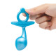 Заказать Голубая анальная пробка для массажа простаты Bulb Silicone Prostate Plug - 10,7 см.