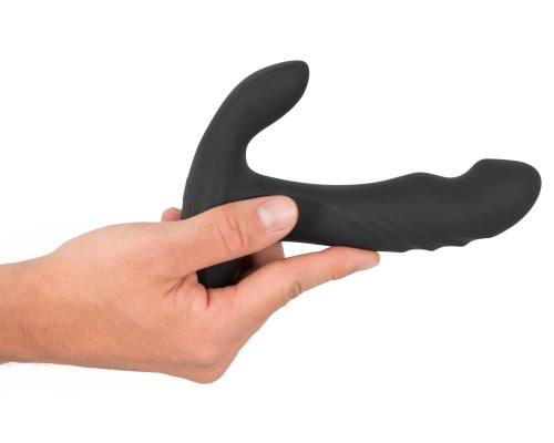 Заказать Черный вибромассажер простаты с функцией римминга Plug with Perineum Stimulator - 16,6 см. Заказать Черный вибромассажер простаты с функцией римминга Plug with Perineum Stimulator - 16,6 см.