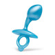 Заказать Голубая анальная пробка для массажа простаты Bulb Silicone Prostate Plug - 10,7 см.