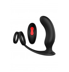 Черный массажер простаты REMOTE P-PLEASER