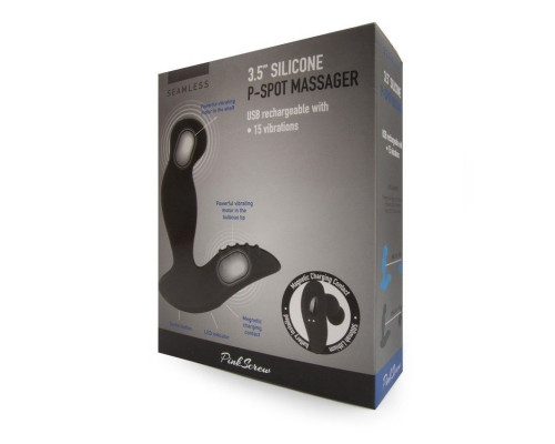 Заказать Синий вибромассажер простаты 3,5’’ P-spot Massager - 12,5 см.
