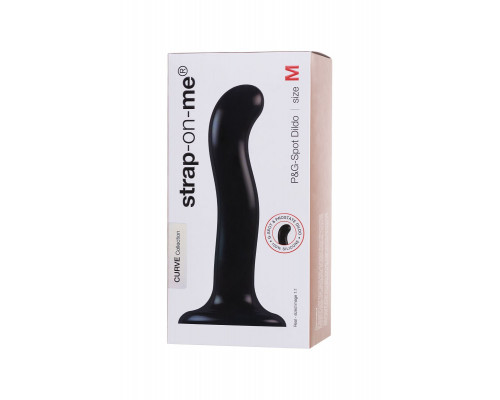 Заказать Черный стимулятор для пар P G-Spot Dildo Size M - 18 см.