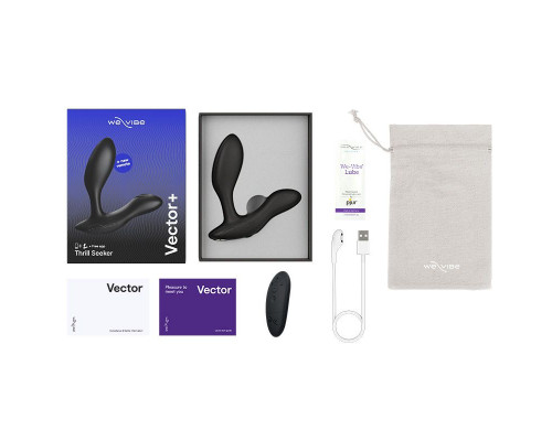 Заказать Черный анальный вибратор We-Vibe Vector+