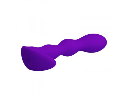 Заказать Фиолетовый анальный стимулятор простаты с вибрацией Yale - 14,5 см.