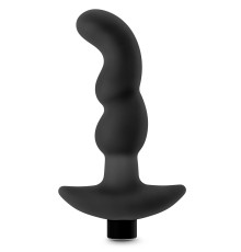 Черный вибромассажер простаты Prostate Massager 03 - 15,2 см.