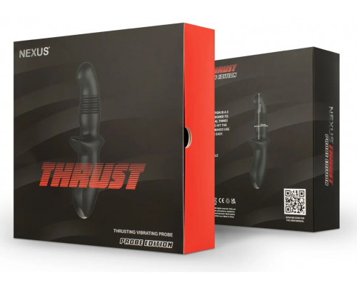 Черный вибромассажер простаты Nexus Thrust с возвратно-поступательными движениями Черный вибромассажер простаты Nexus Thrust с возвратно-поступательными движениями