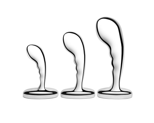 Заказать Набор из 3 стальных стимуляторов простаты Stainless Steel P-spot Training Set
