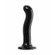Заказать Черный стимулятор для пар P G-Spot Dildo Size M - 18 см.