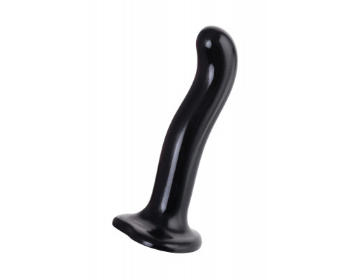 Заказать Черный стимулятор для пар P G-Spot Dildo Size M - 18 см.