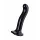 Заказать Черный стимулятор для пар P G-Spot Dildo Size M - 18 см.