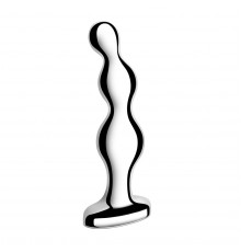Стальной анальный фаллоимитатор для простаты Stainless Steel Anal Beads - 13 см.