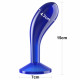 Заказать Синяя анальная втулка Flawless Clear Prostate Plug 6.0 - 15 см.