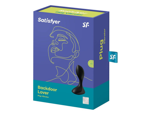 Заказать Чёрный вибромассажёр простаты Satisfyer Backdoor Lover - 14 см.