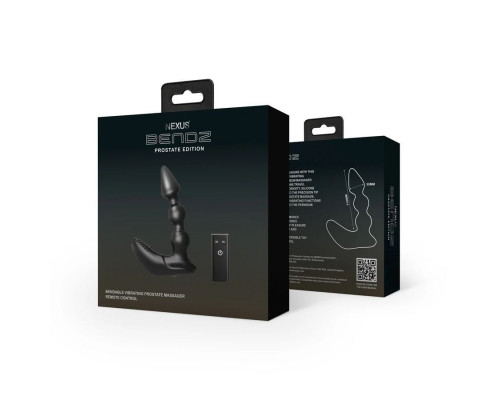 Черный вибростимулятор Nexus Bendz Prostate Edition - 14,1 см. Черный вибростимулятор Nexus Bendz Prostate Edition - 14,1 см.
