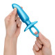 Заказать Голубая анальная пробка для массажа простаты Hither Silicone Prostate Plug - 14,3 см.
