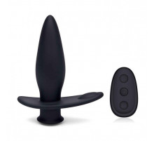 Черный анальный виброплаг для простаты Impaler - 14 см.