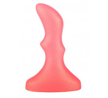 Розовый массажёр простаты - 10 см.